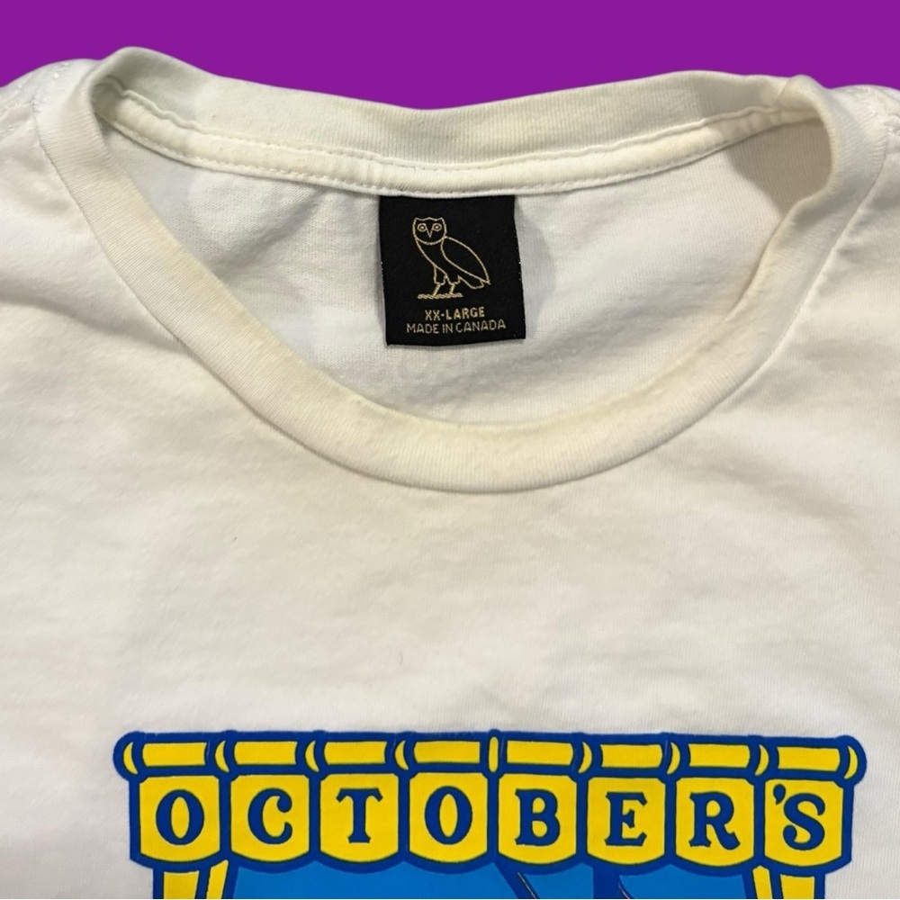 White Graphic Tee with Colorful Design - Picture 5 of 5